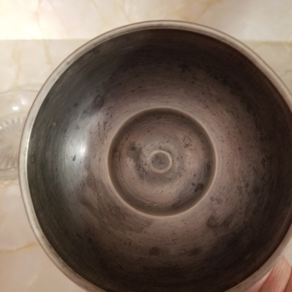 VINTAGE 3 PIECE BUTTER DISH W WINDMILL FARM DECO BASE, GLASS DISH, FLORAL DOME - Picture 6 of 8